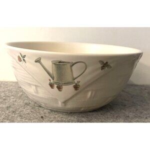 Phaltzgraff Nature wood Serving Bowl 7.5" Basketweave Pattern  #2608